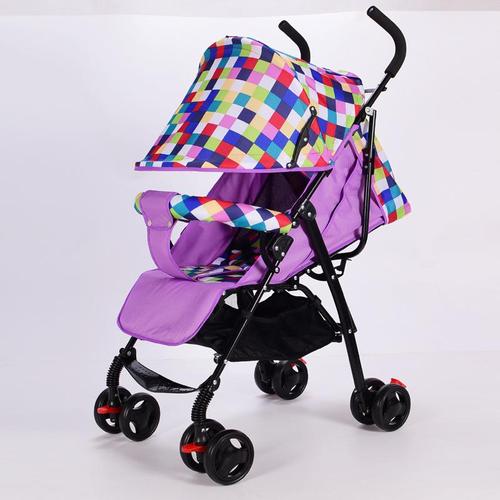 婴儿推车儿童宝宝小推车超轻便携可平躺伞车四轮车可折叠一件代发
